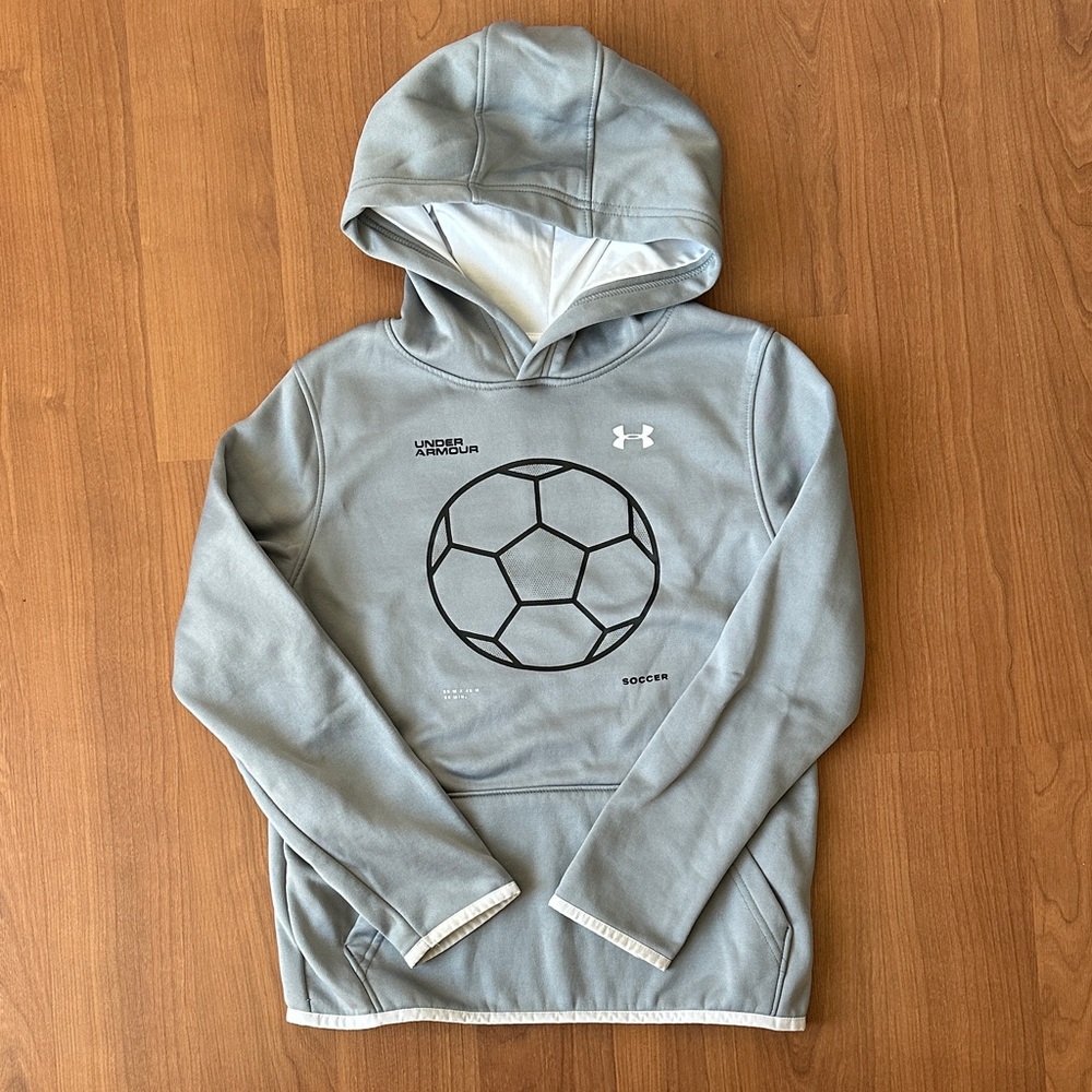 Under Armour Light Gray Soccer Hoodie